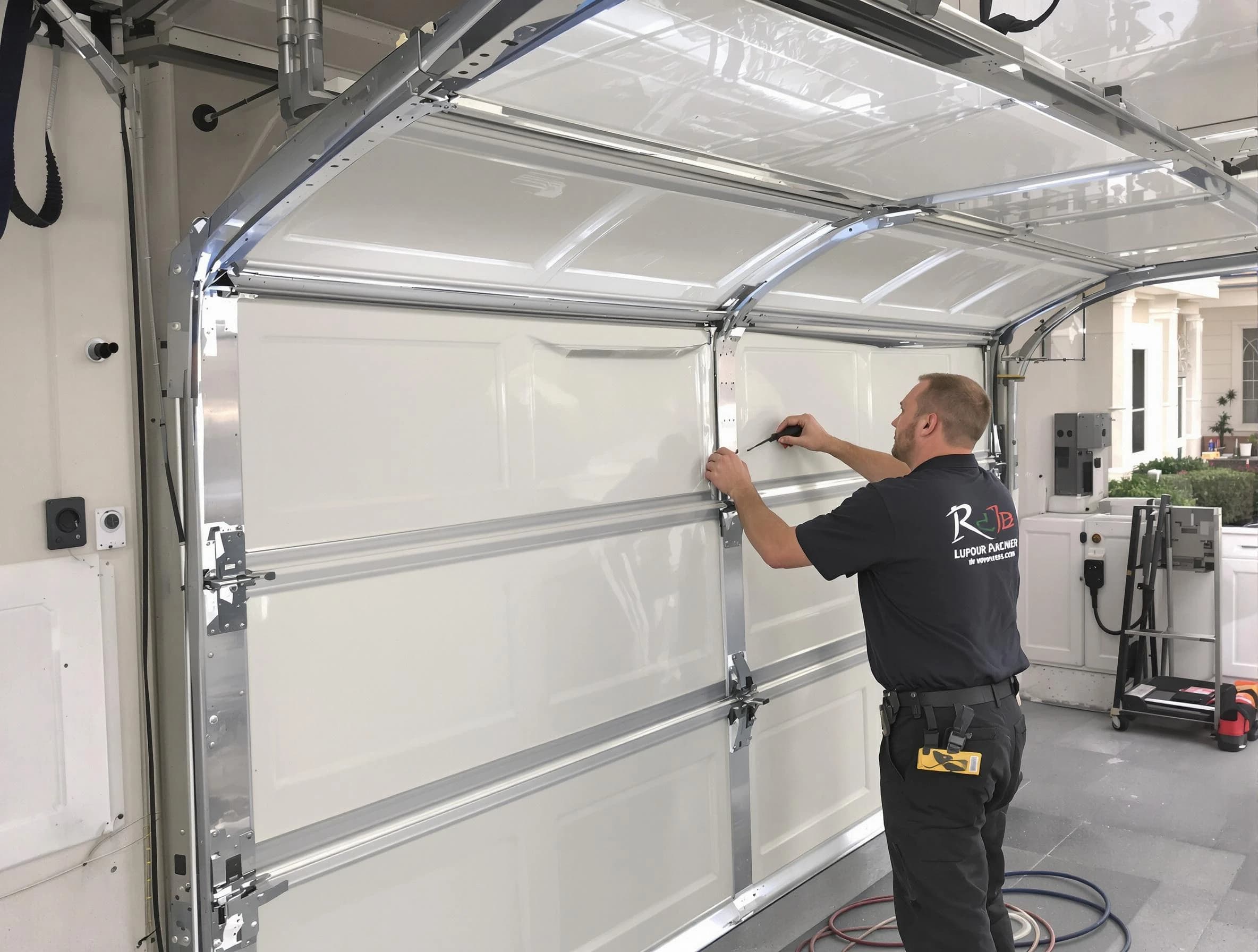 Twin Lakes Garage Door Repair professional performing panel repair in Twin Lakes