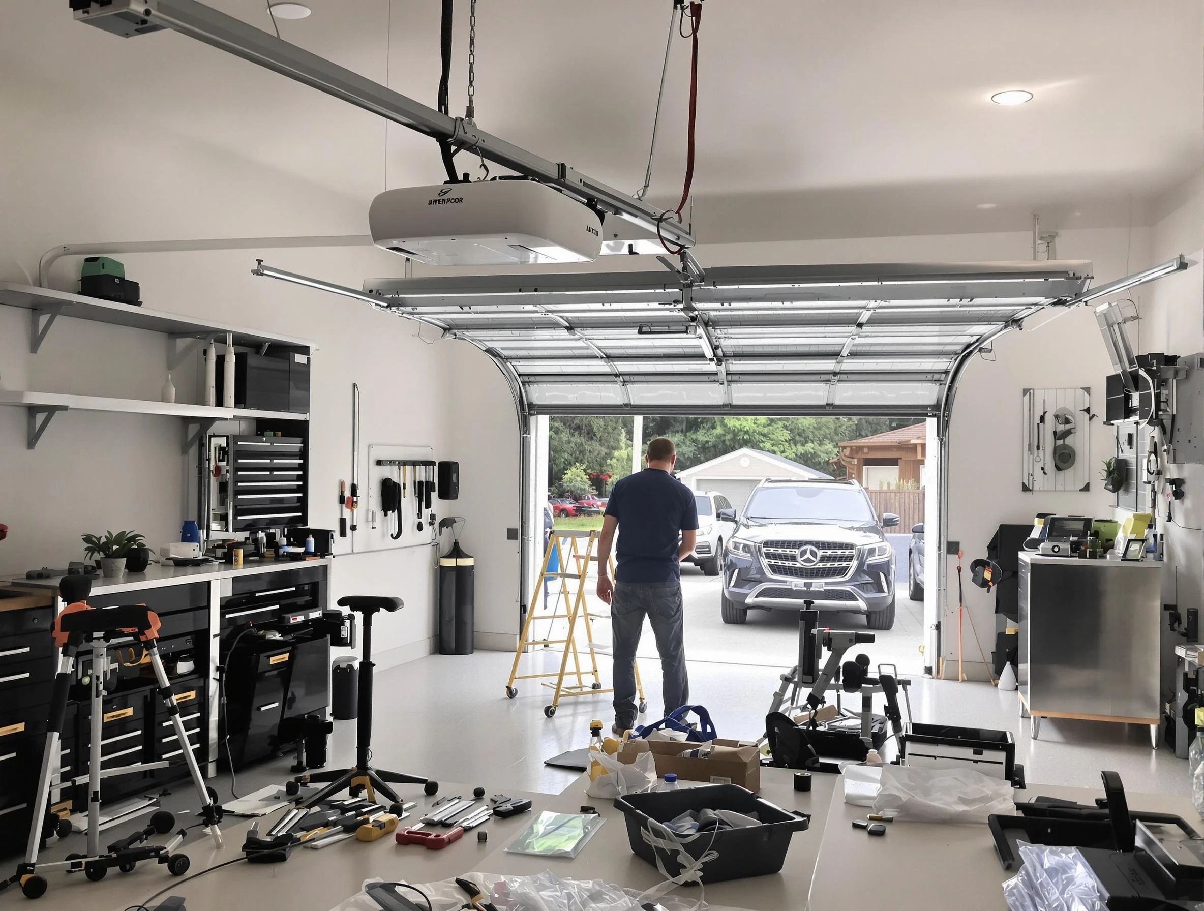 Garage door opener installation by Twin Lakes Garage Door Repair in Twin Lakes